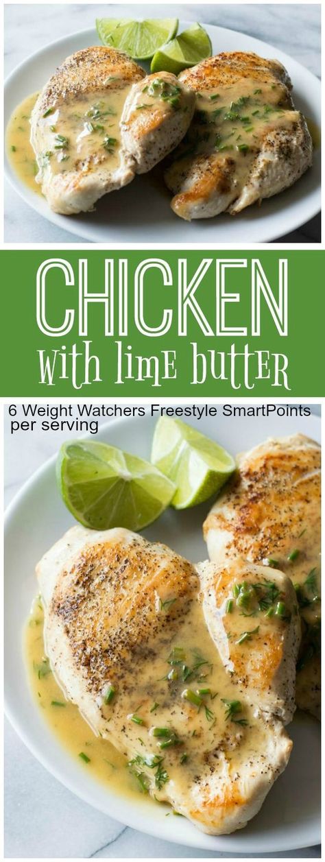 Chicken with Lime Butter recipe from RecipeGirl.com : #weightwatchers #SmartPoints Dinner Recipe Chicken, Chicken Lime, Lime Butter, Recipe Using Chicken, Lime Recipes, Favorite Dinner, Cooking Recipes Healthy, Favorite Recipes Dinner, Winner Winner Chicken Dinner