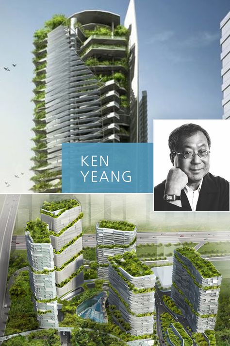 Elliptical Architecture, Ken Yeang, Bioclimatic Architecture, Green Library, Architectural Association, Ecology Design, Linear Park, Key Projects, Roof Architecture