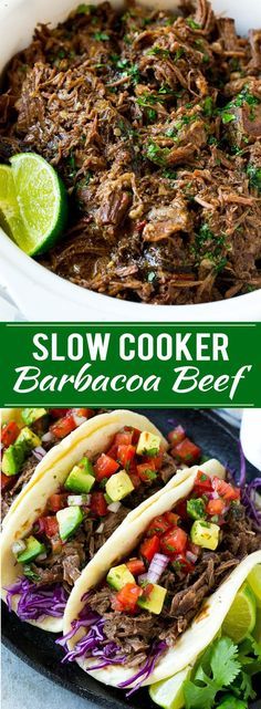 Mexican Food Recipes Beef, Chipotle Copycat Recipes, Beef Barbacoa, Slow Cooker Barbacoa, Barbacoa Recipe, Barbacoa Beef, Tacos Burritos, Beef Tacos, Shredded Beef