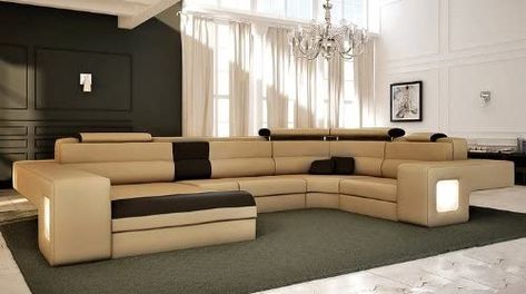 Modern Leather Sectional Sofas, Modern Leather Sectional, Leather Chaise Sectional, Leather Couches, Leather Couches Living Room, Couches Living, Couch With Chaise, Sectional Chaise, Leather Sectional Sofas