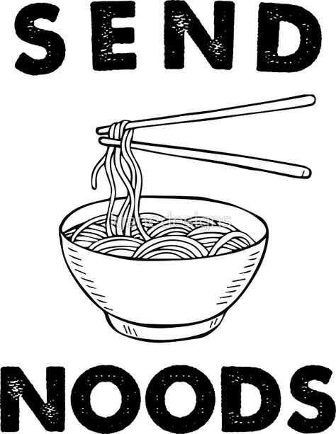 Ramen Art, Send Noods, Stickers Redbubble, Graphic Design Fun, Logo Food, Lino Print, 로고 디자인, Logo Maker, Mini Art