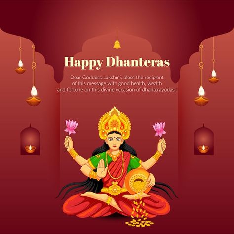 Vector creative banner design of indian ... | Premium Vector #Freepik #vector #dhanteras #happy-dhanteras #shubh-dhanteras #goddess-laxmi Dhanteras Creative Post, Happy Dhanteras Creative, Dhanteras Greetings, Dhanteras Creative Ads, Dhanteras Post, Dhanteras Happy, Dhanteras Creative, Creative Banner Design, Diwali Wallpaper