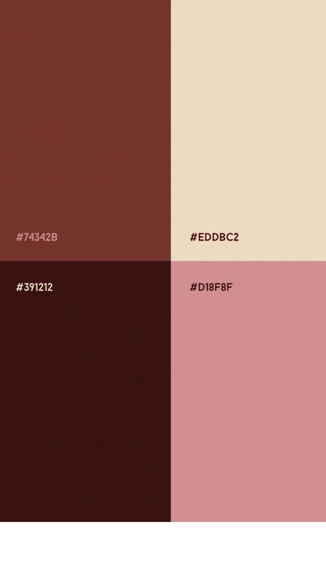 Cafe Colour Scheme, Maroon Pallete Color, Brown And Pink Color Palette, Pink And Brown Room, Pink And Brown Color Palette, Pink And Brown Aesthetic, Coffee Color Palette, December Moodboard, Bobbie Goods