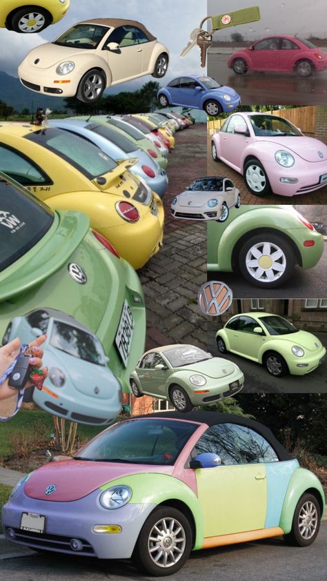 Volkswagen Beetle Flower Rims, Vw Beetle Decorations, Slugbug Cars, Volkswagen Beetle Decorations, Buggy Car Volkswagen, Beetle Car Interior, Cute Volkswagen Beetle, Beatle Car Volkswagen, Bug Car Aesthetic