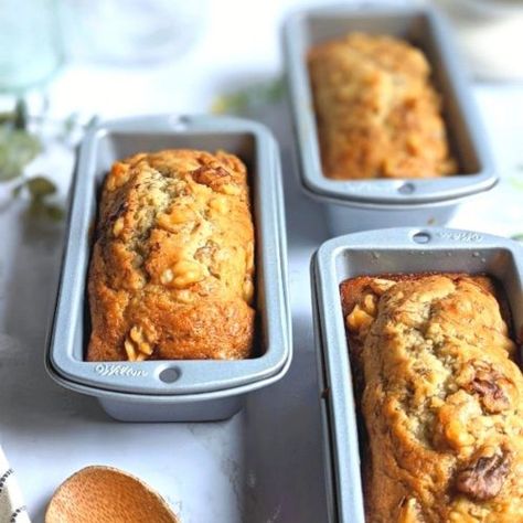 Low Sodium Banana Bread - Low So Recipes Low Sodium Cornbread Recipe, Salt Free Recipes, Ripe Banana Recipe, Banana Nut Bread Recipe, Flours Banana Bread, Oatmeal Bread, Chia Seed Recipes, Flax Seed Recipes, Baking Recipe