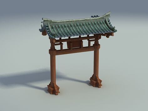 Chinese Paifang Gate 3d model 3ds Max files free download - modeling 50415 on CadNav Chinese Gate, Chinese Courtyard, Chinese Palace, Chinese Pagoda, 3d Props, Building Concept, Ancient Buildings, Toilet Design, Chinese Architecture