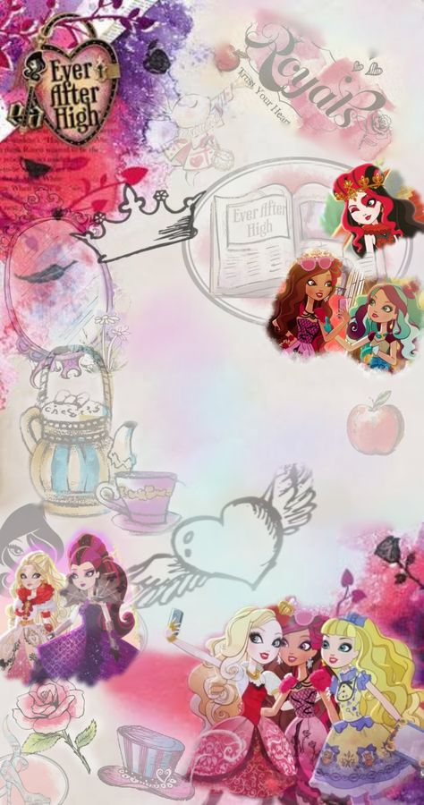 Ever After High Royals, Eah Wallpapers, Ever After High Wallpaper, High Wallpaper, Samsung Notes, Raven Queen, Memo Paper, Phone Inspo, Zodiac Art