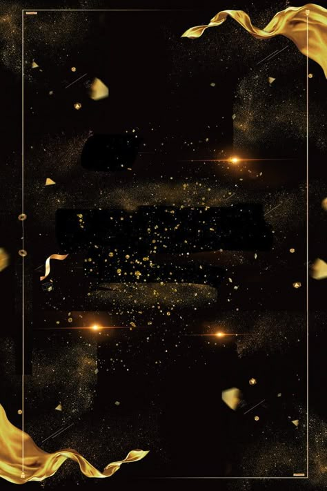 Gold Streamers Black Gold Background Black And Golden Background, Gold Streamers, Black And Gold Background, Gold And Black Background, Gold Design Background, Gold Glitter Background, Golden Background, Overlays Picsart, Light Background Images