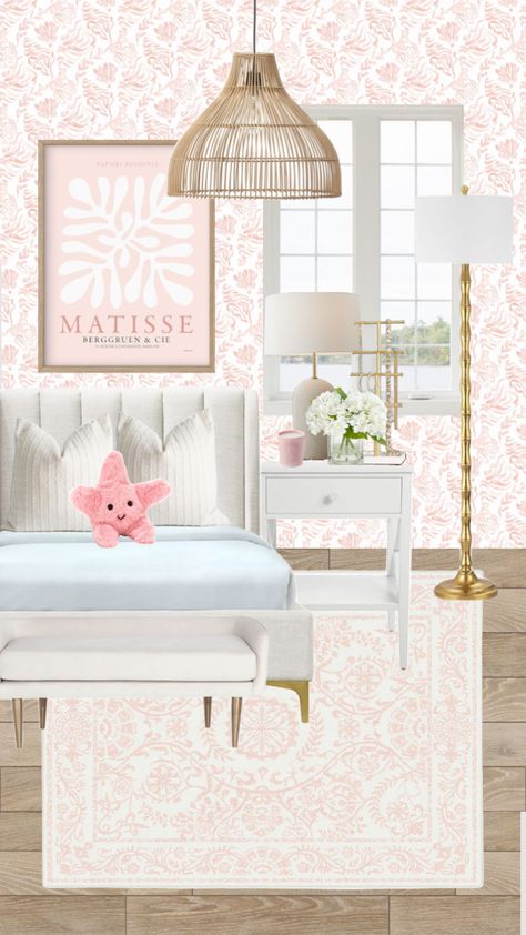 light pink bedroom idea 💡 #homedecor #lightpink #pink #preppy #coastal #bedroom. Light Pink Preppy Bedroom, Light Pink Coastal Bedroom, Costal Granddaughter Aesthic Room Pink, Pink Coastal Granddaughter Room, Light Pink Preppy Room, Pink Costal Granddaughter Room, Pink Costal Bedroom, Pink Coastal Granddaughter Bedroom, Pink And Blue Coastal Bedroom