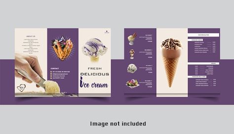 Vector special trifold delicious ice cr... | Premium Vector #Freepik #vector #baby-drawing #sad-drawings #skeleton-drawing #earth-drawing Ice Cream Template, Ice Cream Images, Wedding Anniversary Greetings, Wedding Anniversary Greeting Cards, Delicious Ice Cream, Trifold Brochure Design, Anniversary Greeting Cards, Valentines Day Photos, Painted Hearts