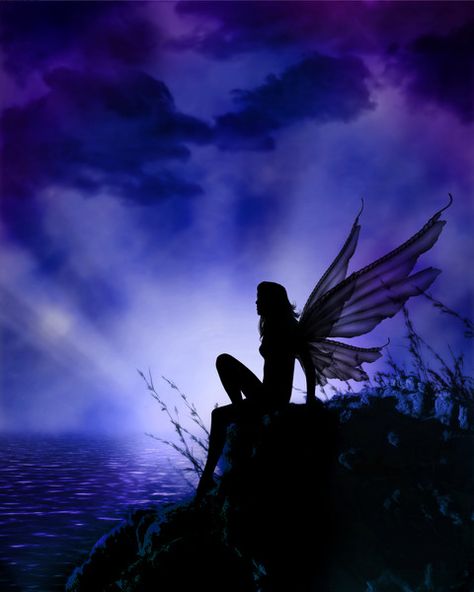 Night Fairy. Monalisa Wallpaper, Fairy Silhouette, Fairy Dragon, Fairy Pictures, Love Fairy, Fairies Elves, Fairy Magic, Beautiful Fairies, Fantasy Fairy