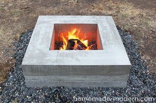 HomeMade Modern DIY Concrete Fire Pit : 22 Steps (with Pictures) - Instructables Diy Concrete Fire Pit, Homemade Fire Pit, Fire Pit Plans, Make A Fire Pit, Concrete Fire Pit, Homemade Modern, Fire Pit Materials, Fire Pit Ring, Metal Fire Pit