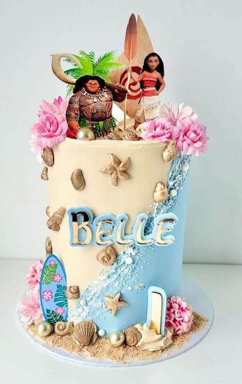 Moana Cakes Ideas, Moana Cupcake Ideas, Moana Cake Ideas, Moana Birthday Cake Ideas, Moana Cake Design, Moana Theme Cake, Moana Birthday Party Cake, Moana Birthday Decorations, Moana Birthday Party Ideas