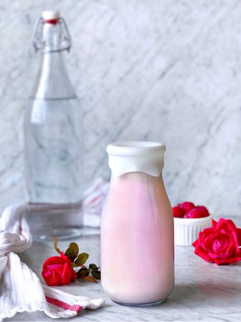 EXTRAS – Michellesipsandsavors Rose Syrup, Raspberry Rose, Homemade Almond Milk, Raspberry Almond, Almond Nut, Raw Almonds, Agave Syrup, Nut Milk, So Yummy