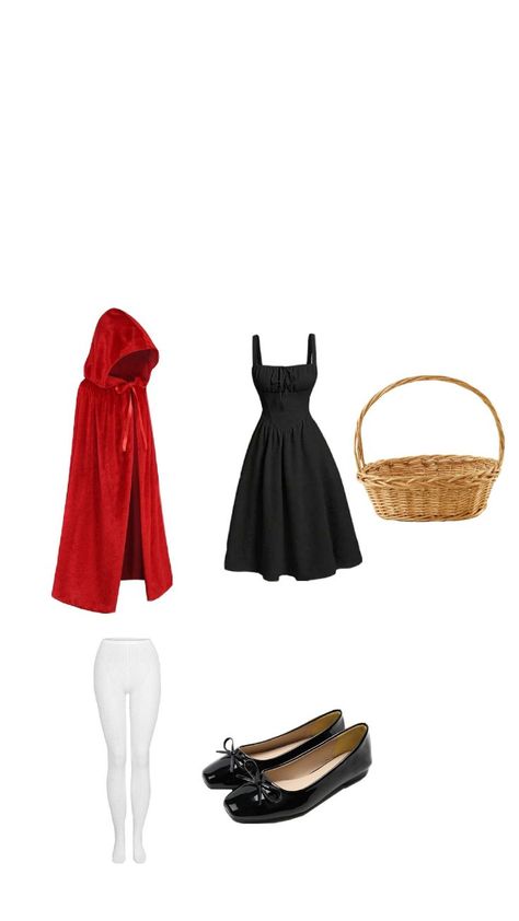 little red riding hood Halloween costume 🧺❤🎃🖤 (what I'm being) Little Red Riding Hood Costume Ideas, Red Riding Hood Costume Diy, Lil Red Riding Hood, Red Hood Costume, Red Riding Hood Halloween Costume, Hood Halloween Costume, Red Riding Hood Halloween, Little Red Riding Hood Halloween, Little Red Riding Hood Costume