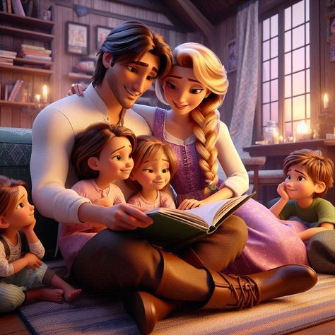 #rapunzel #eugene #family  #life  #home  #viva Disney Princess Family, Rapunzel Eugene, Cute Hijab Cartoon Wallpaper, Disney Swag, Disney Movie Art, Rapunzel And Eugene, Disney Princess Artwork, Disney Princess Makeover, Couple Sketch