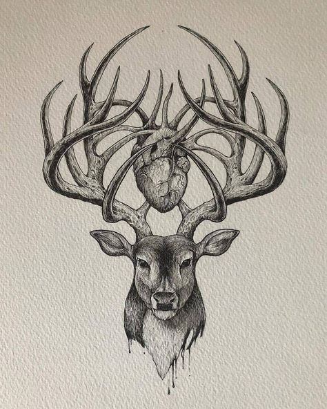 Deer Back Tattoo, Caribou Tattoo, Deer Tattoo Men, Antler Art Drawing, Stag Tattoo Design, Reindeer Tattoo, Antlers Drawing, Tattoo Deer, Antler Tattoos