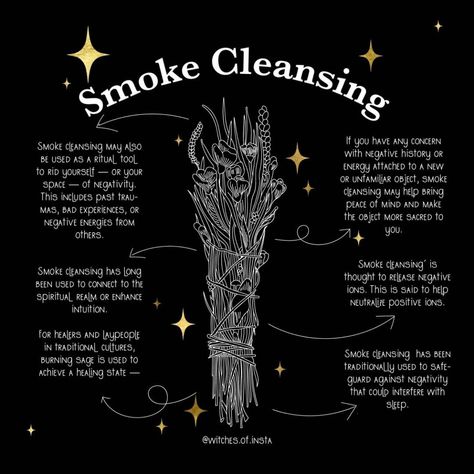 Witches of Instagram on Instagram: “Smoke cleansing is the ancient practice of clearing a space with herbal smoke. You can use pine, lavender, roses, mugwort, cedar, basil,…” Astrology Meaning, Pagan Spirituality, Eclectic Witch, Ritual Tools, Witchcraft For Beginners, Witch Magic, Spells Witchcraft, Practical Magic, Planting Herbs