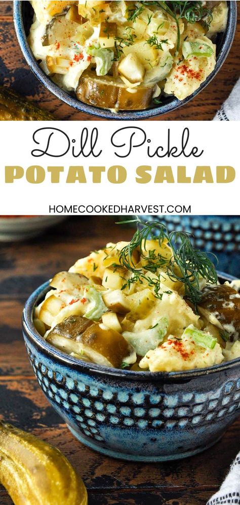 Dill Pickle Potatoes, Smashed Potato Dill Pickle Salad, Dill Pickle Potatoes Salad, Dill Pickle Potato Salad Recipe, Dill Potato Salad Recipe, Dill Pickle Potato Egg Salad, Dill Pickle Potato Salad, Pickle Potato Salad, Dill Potato Salad