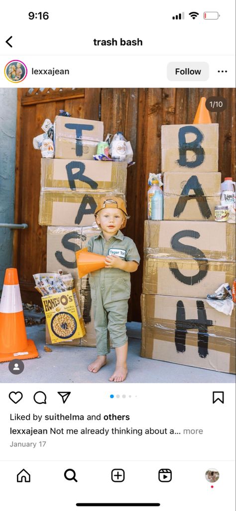 Cleaning Themed Birthday Party, Trash Truck Theme Birthday Party, Trash Truck And Hank Birthday Party, Garbage Truck Cupcakes, Trash Birthday Party, Garbage Truck 2nd Birthday Party, Trash Truck Party Food, Garbage Truck Birthday Party Ideas, Trash Truck 2nd Birthday Party