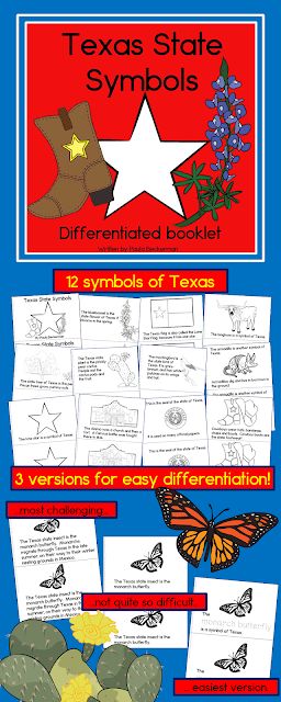 Texas History Classroom, Texas Symbols, Independence Day Activities, Big School, Flag Crafts, Kindergarten Reading Activities, State Symbols, Kindergarten Books, School Week