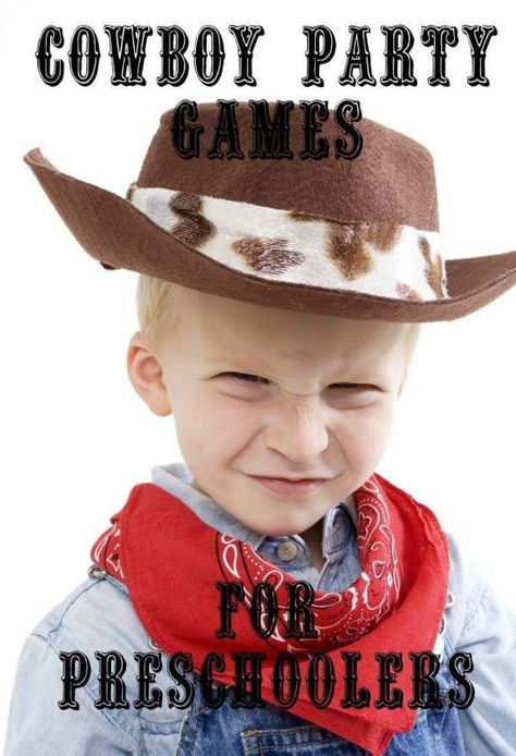 Head to the Wild Wild West with these fun cowboy party games for preschoolers! You'll lasso up an amazing experience and be the party planning talk of town! Party Games For Preschoolers, Cowboy Party Games, Western Party Games, Party Craft Ideas, Wild West Birthday Party, Games For Preschoolers, Toy Story Crafts, Wild West Birthday, Wild West Theme