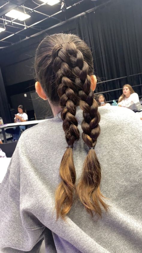 2 Braids In A Ponytail, Two Braids In One Ponytail, Double Braided Ponytail Hairstyles, Double Braided Hairstyles, Double Braids Ponytail, Two Braids Ponytail Hairstyle, Ponytail Two Braids, 2 Braids Ponytail, Hairstyles For Cheerleading