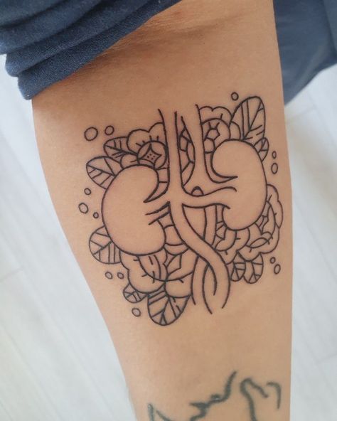 Transplant Tattoo Kidney, Kidney Bean Tattoo, Kidney Transplantation Tattoo, Pancreas Tattoo, Kidney Tattoo Design, Kidney Tattoo, Middle Finger Tattoos, Tattoo Ideas Males, Medical Tattoo