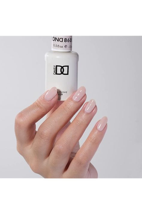 DND Gel Polish Set - 1 each of Gel Polish and Nail Polish, 860 She¡¯s White? She¡¯s Pink?, 0.5 Fl Oz Dnd Gel 860, She’s White She’s Pink Dnd, White Bunny Nail Polish Dnd, Dnd Pearly Pink, Dnd French Manicure, Dnd Sheer Collection 2023, Dnd Milky White Polish, Dnd 860, Sheer Gel Polish