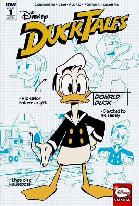 Ducktales comic book with Donald Duck variant cover Donald Duck Characters, Uncle Scrooge, Disney Ducktales, Ducktales 2017, Disney Duck, Scrooge Mcduck, Duck Tales, Sleep Walking, Short Comics