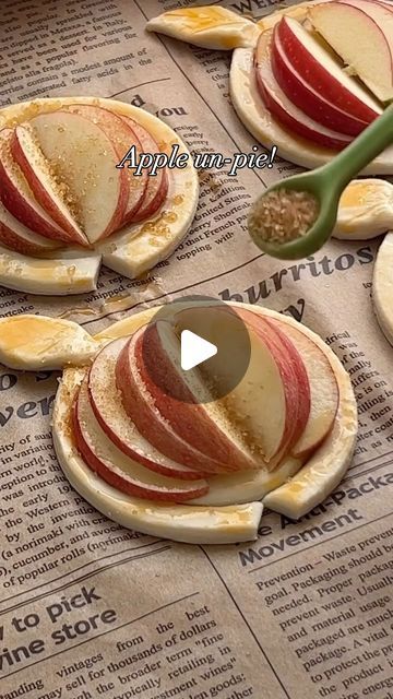 Rachel Enright on Instagram: "🍎The cutest apple treat!
🍎It’s so simple basically puff pastry, and apple slices.
🍎 Puff pastry cut into circles, brushed with maple syrup or honey, topped with apple slices and cinnamon (or pumpkin pie spice). Bake at 200’ C or 375’ F for 15-20 minutes, serve with yogurt or cream. Optional dust with monk fruit powder or sugar!
🍎🍎🍎
👉🏼🎥 @ratundalova" Jewish Stuff, Fruit Powder, Apple Treat, Monk Fruit, Fall Cakes, How To Eat Better, Baking With Kids, Candy Desserts, Chicken Dishes Recipes