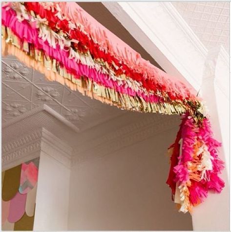 Fringe Banner, Fringe Garland, Streamer Decorations, Celebrate Good Times, Pretty Party, Party Entertainment, The Ceiling, Party Paper, Party Inspiration