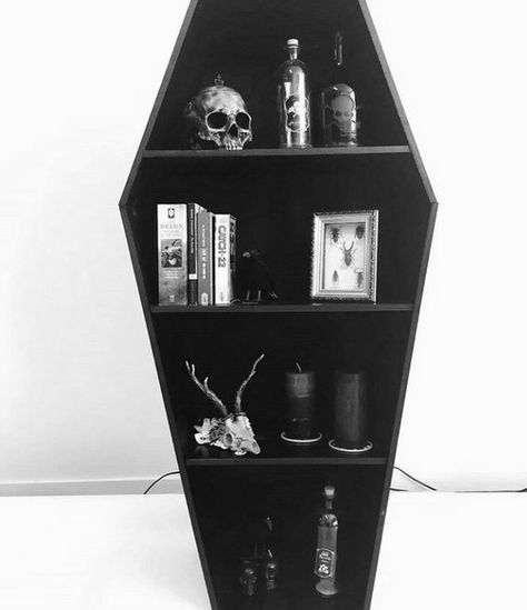 Coffin Shelf, Gothic Furniture, Goth Home, Target Home Decor, Goth Home Decor, Ville Valo, Goth Decor, Western Home Decor, Gothic Decor