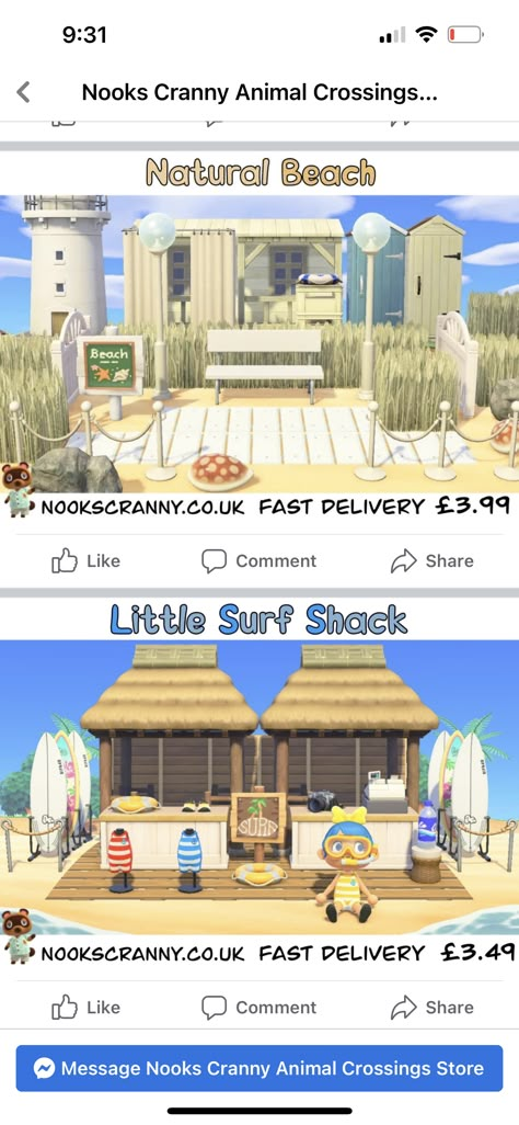 Acnh Beach Surf Shop, Animal Crossing Beach Bar Ideas, Animal Crossing Surf Shop Ideas, Acnh Coastal Town Ideas, Acnh Beach Shop, Acnh Surf Shop Ideas, Acnh Surf Shack, Acnh Bait And Tackle Shop, Acnh Surf Shop Design