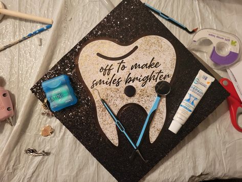 Orthodontist Graduation Cap, Pre Dental Graduation Cap, Future Dentist Graduation Cap, Dental School Graduation Cap, Dental Hygiene Cap Decoration, Dental Assistant Grad Cap, Dentist Graduation Pictures, Dental Cap Decoration, Dental Hygienist Graduation Party