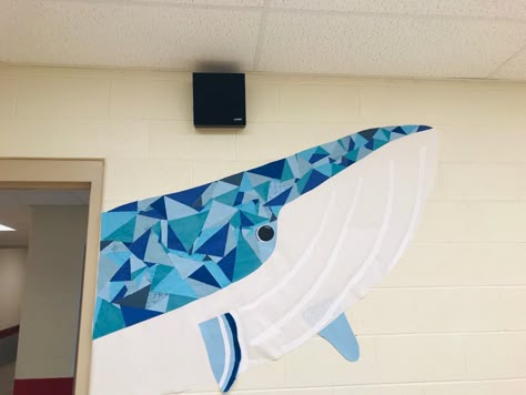 Ocean Theme Decor Classroom, Blue Theme Classroom Ideas, Diy Ocean Classroom Decor, Classroom Decor Under The Sea, Beach Classroom Decorations, Diy Sea Decorations, Under The Sea Classroom Theme Preschool, Under The Sea Hallway Decorations, Ocean Decorations For The Classroom