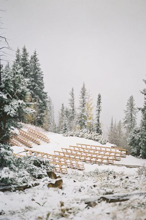 The Best Places to Throw a Destination Wedding, From a French Chateaux to a Puerto Rican Beach Resort | Condé Nast Traveler Aspen Colorado Wedding, Snowy Wedding, Snow Wedding, Mountain Top Wedding, Aspen Wedding, Aspen Colorado, Winter Wonderland Wedding, Winter Wedding Inspiration, Mountain Elopement