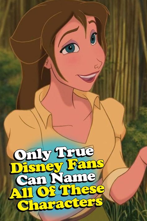 quiz saying only true disney fans can name all of these characters with woman from Tarzan Disney Animation Characters, Disney Shots, Disney Names, Baby Animal Drawings, Classic Disney Characters, Right And Wrong, Fun Quizzes, Classic Disney, Animated Characters