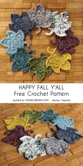 Fall and… crochet weather, my favourite season of the year 🙂 In meantime during your brakes from crocheting, have you already been on fall forrest trip? Have you seen leaves changing shading and enjoy colourfulness of the landscape?... fall autumn leaves, maple leaf, free crochet pattern, table and home decor Crochet Pour Halloween, Crochet Leaf, Fall Crochet Patterns, Fall Crochet, Awesome Crafts, Crochet Leaves, All Free Crochet, Crochet Fall, Holiday Crochet