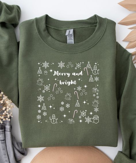 Sweater Cricut Ideas, Christmas Sweater Cricut, Holiday Shirt Ideas, Christmas Party Sweater, Christmas Doodle, Love Sweater, Party Sweaters, Christmas Doodles, Embroidery Tshirt