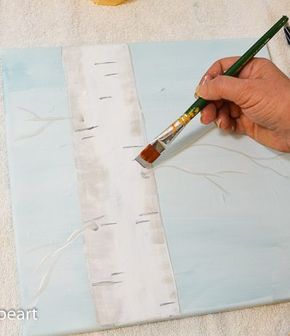 Aspen Tree Painting Easy, Aspen Trees Painting, Easy Art Lessons, Birch Tree Art, Birch Tree Painting, Aspen Tree, Watercolor Tutorials, Painting For Beginners, Aspen Trees