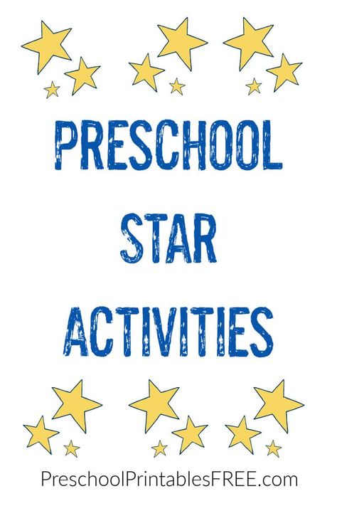 Star Activities For Preschoolers, Star Theme Preschool Activities, Preschool Star Of The Week, Preschool Star Activities, Preschool Star Crafts, Star Worksheet Preschool, Star Preschool Activities, Star Activities For Toddlers, Star Shape Activities For Preschool