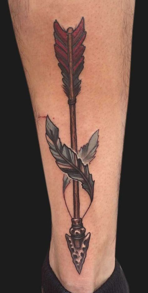 Arrow Head Tattoos, Feather Arrow Tattoo, Arrow Tattoos For Women, Indian Feather Tattoos, Arrow Tattoo Design, Native Tattoos, Tattoo Forearm, Tattoos Skull, Indian Tattoo