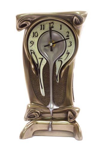 Grandfather Tattoo, Melting Clock, Art Nouveau Furniture, Bronze Art, Cool Clocks, Clock Art, Art Nouveau Design, Antique Clocks, Table Clock