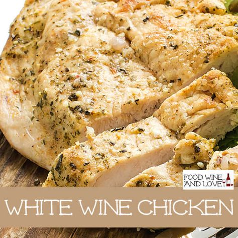 White Wine Chicken #chicken #easy #easyrecipe #recipe #wine Picatta Recipes, Mediterranean Style Chicken, Recipes For Gatherings, White Wine Chicken, Wine Chicken, Recipes For Fun, Avocado Ice Cream, Viral Food, Cooking Food Recipes