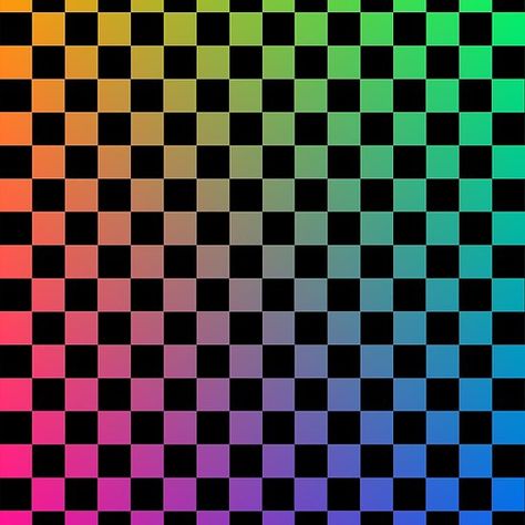 Rainbow Checkered Wallpaper, Rainbow Squares, Rainbow Checkered, Eyestrain Art, Checker Wallpaper, Checker Background, Checkered Background, Scene Background, Green Pastel