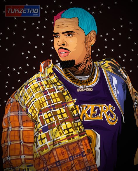 Lakers Outfit, Chris Brown Art, Breezy Chris Brown, Chris Brown, Art Work, Hip Hop, Wattpad, Zelda Characters, Fictional Characters