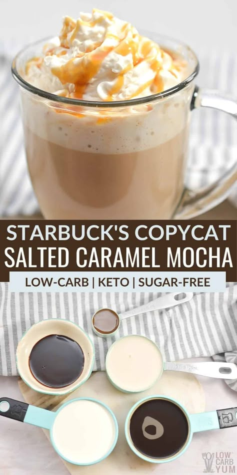 Low Carb Caramel Frappe, Low Carb Espresso Drinks, Low Carb Coffee Recipes, Keto Cappuccino Recipe, Keto Caramel Frappuccino, Low Carb Creamer For Coffee, Keto Iced Coffee Drinks, Keto Coffee Drinks At Home, Keto Caramel Macchiato