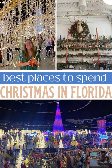 Looking to get into the holiday spirit?! We will be covering the best places to spend your Christmas in Florida. 

We'll be covering Florida Christmas lights, boat parades, holiday amusement parks, and more in order to give you the downlow on the best Christmas towns in Florida.

We will be covering events for the holidays and Christmas in Key West, Jacksonville, Tampa, St Pete, West Palm Beach, Orlando, St Augustine, Captiva, and Sanibel Island. Christmas In Florida Aesthetic, Christmas In St Augustine Florida, Family Resorts In Florida, Florida In December, Christmas In Florida, Christmas Florida, Christmas Lights Decorations, Best Places In Florida, Best Christmas Vacations