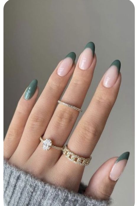 Colored French Nails, Colored French Tips, Shellac Nail Colors, Nail Organization, Colored Nail Tips, Colour Tip Nails, Country Nails, January Nails, Spring Nail Colors